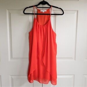 Tangerine Layered mini Dress Sz Large